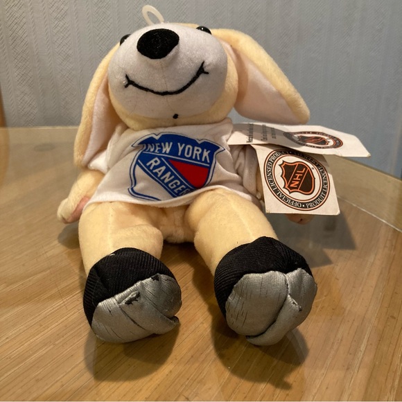 NWT NHL NY Rangers ‘Cool Beans’ bean bag toy bunny - Picture 3 of 15